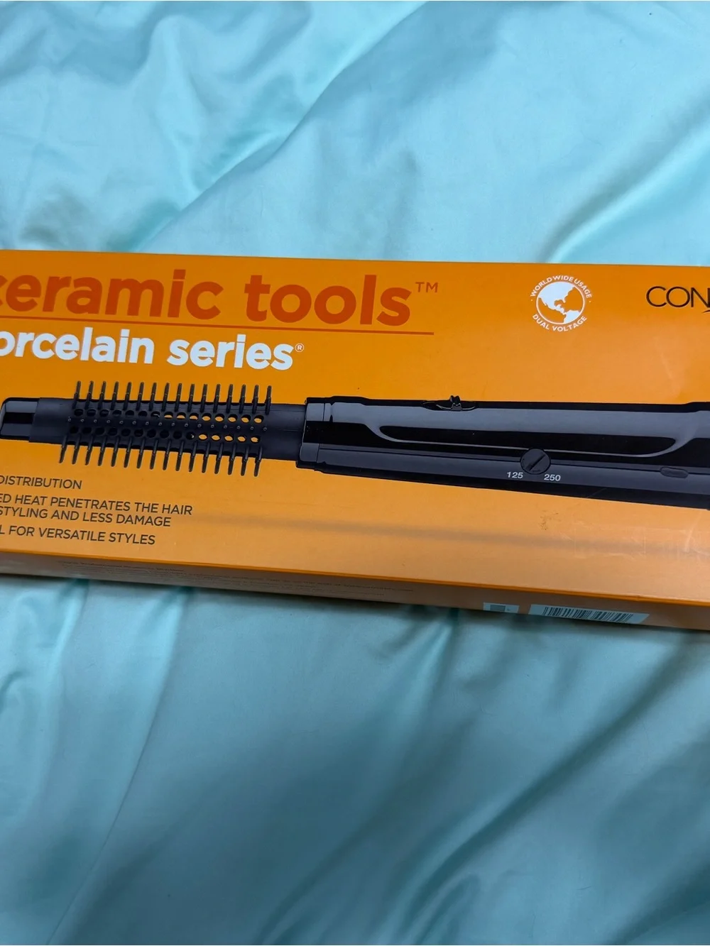 ConairPRO Ceramic Tools Porcelain Series Hot Air Brush - Orange